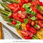 Roasted Asparagus Salad pin image 1.