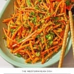 Carrot salad with herbs pin image 1.