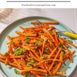 Carrot salad with herbs pin image 2.