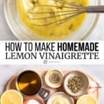 Pin image 3 for Lemon vinaigrette recipe.