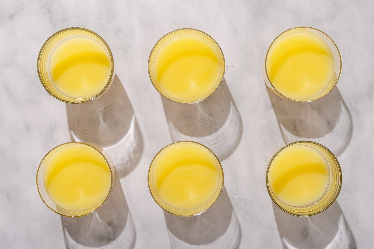 6 small bowls of the lemon pudding does not call.