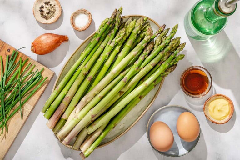 Steamed Asparagus with Eggs | The Mediterranean Dish