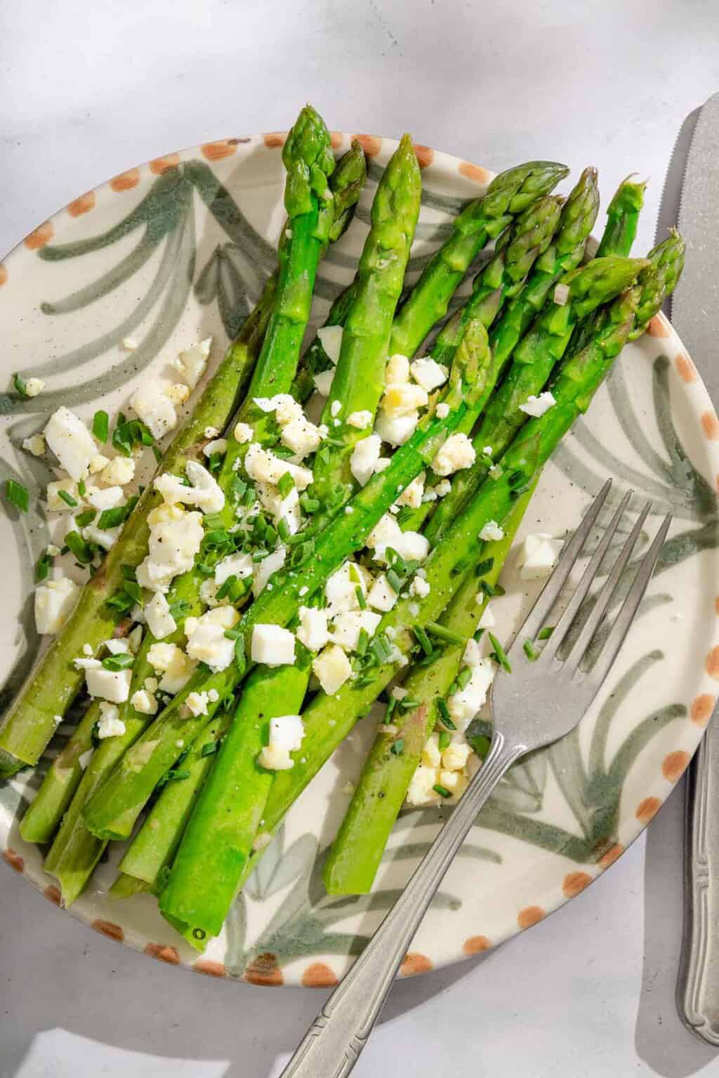 Steamed Asparagus with Eggs | The Mediterranean Dish