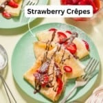 Crepe recipe pin image 3.