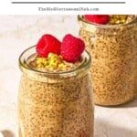 Chia seed pudding pin image 2.