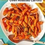 Roasted carrots pin image 3.