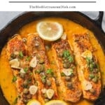 Salmon piccata pin image 1.