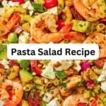 Shrimp pasta salad pin image 3.