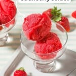 Strawberry sorbet pin image 2.