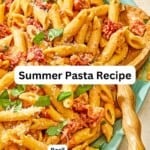 Sun dried tomato pasta pin image 4.
