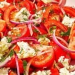 Tomato feta salad pin image 2.