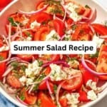 Tomato feta salad pin image 4.