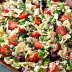 Greek pasta salad pin image 2.