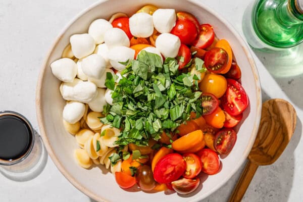 Caprese Pasta Salad Recipe | The Mediterranean Dish