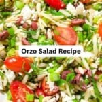 Orzo salad pin image 3.