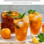 Peach tea pin image 1.
