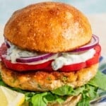 Salmon burgers pin image 3.