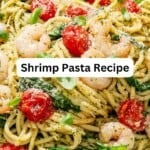 Shrimp pesto pasta pin image 4.