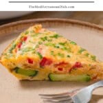 Crustless zucchini quiche pin image 1.