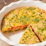 Crustless zucchini quiche pin image 2.