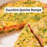 Crustless zucchini quiche pin image 3.