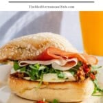 Breakfast sandwich pin image 1.
