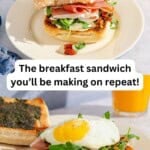 Breakfast sandwich pin image 3.