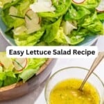 Butter lettuce salad pin image 3.