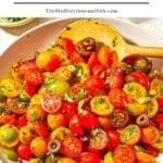 Cherry tomato salad pin image 1.