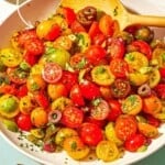 Cherry tomato salad pin image 2.