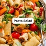 Chicken pasta salad pin image 3.