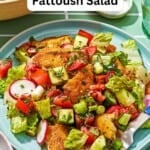 Fattoush Salad pin image 3.