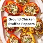 Grilled stuffed peppers pin image 3.