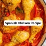 Pollo al Chilindrón Chicken and Peppers pin image 3.