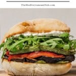 Roasted vegetable sandwich pin image 1.