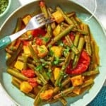 Pin image 2 for Fasolakia, or Greek Green Beans.
