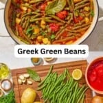 Pin image 3 for Fasolakia, or Greek Green Beans.