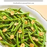Italian Green Bean Salad pin image 1.