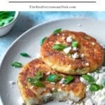 Pin image 1 for leftover mashed potato pancakes.
