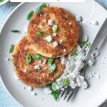 Pin image 2 for leftover mashed potato pancakes.