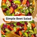 Beet salad recipe pin image 3.
