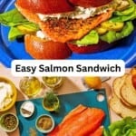Salmon sandwich pin image 3.