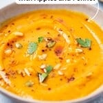 Butternut Squash Apple Soup pin image 2.