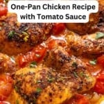 Skillet chicken thighs pin image 3.