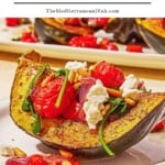 Stuffed Acorn Squash pin image 1.