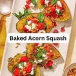 Stuffed Acorn Squash pin image 3.