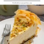 Baklava cheesecake pin image 1.
