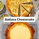 Baklava cheesecake pin image 3.