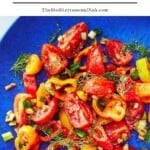 Bell pepper salad pin image 1.