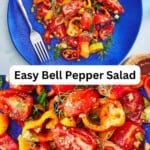 Bell pepper salad pin image 3.